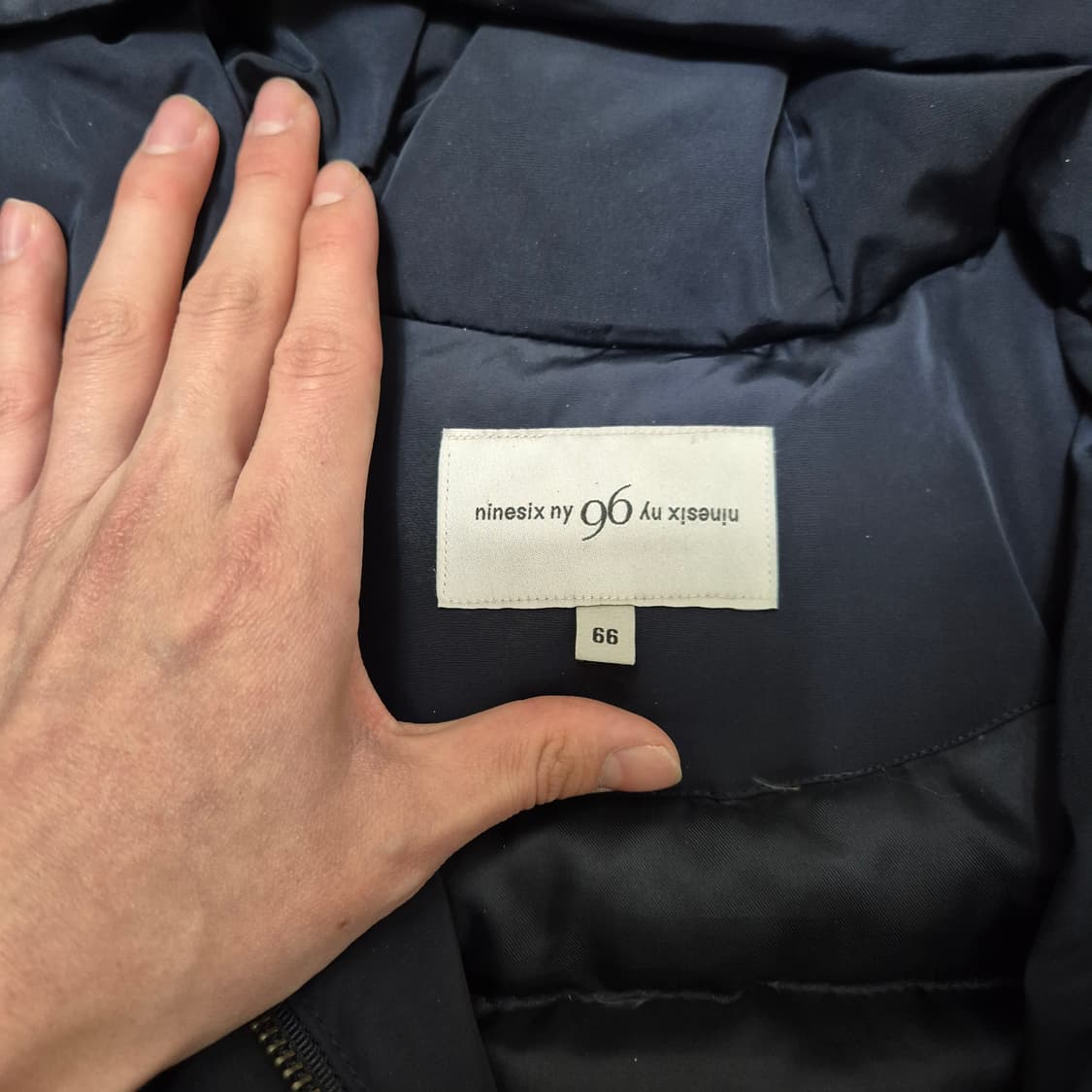 나인식스 뉴욕 여성 덕다운 후드 롱패딩 점퍼 상품이미지5