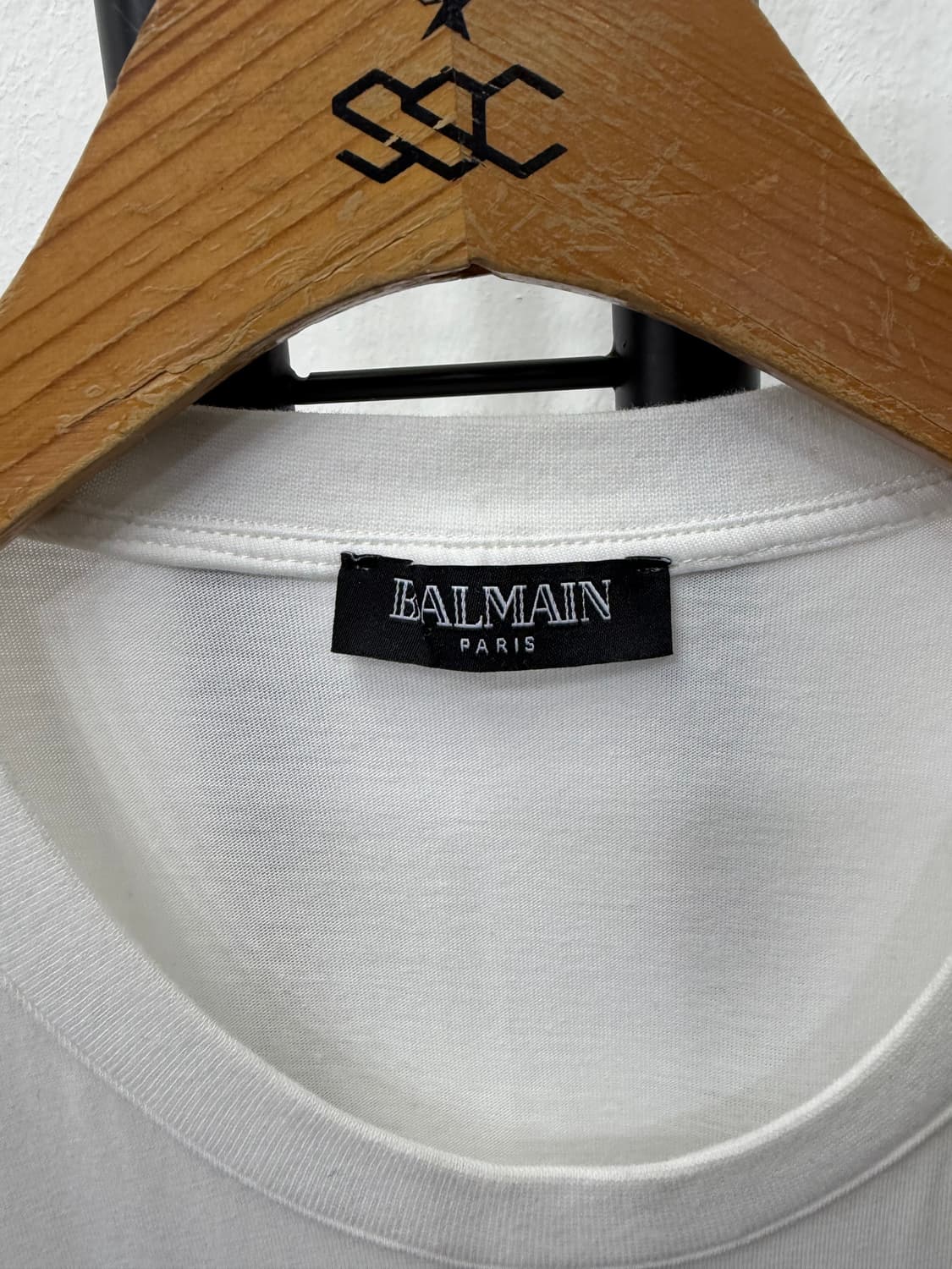 정품) 발망 여성 비즈 큐빅 로고 롱 반팔티 40(66-77) 상품이미지7