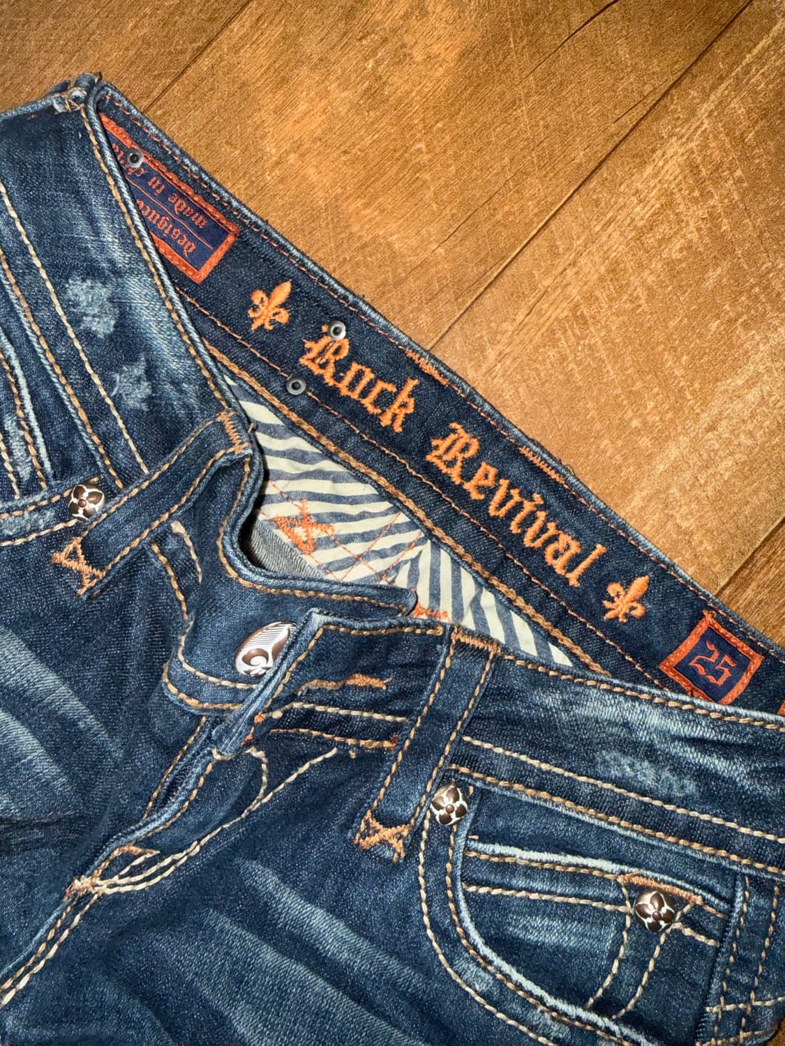 락리바이벌 청바지 25사이즈 상품이미지1