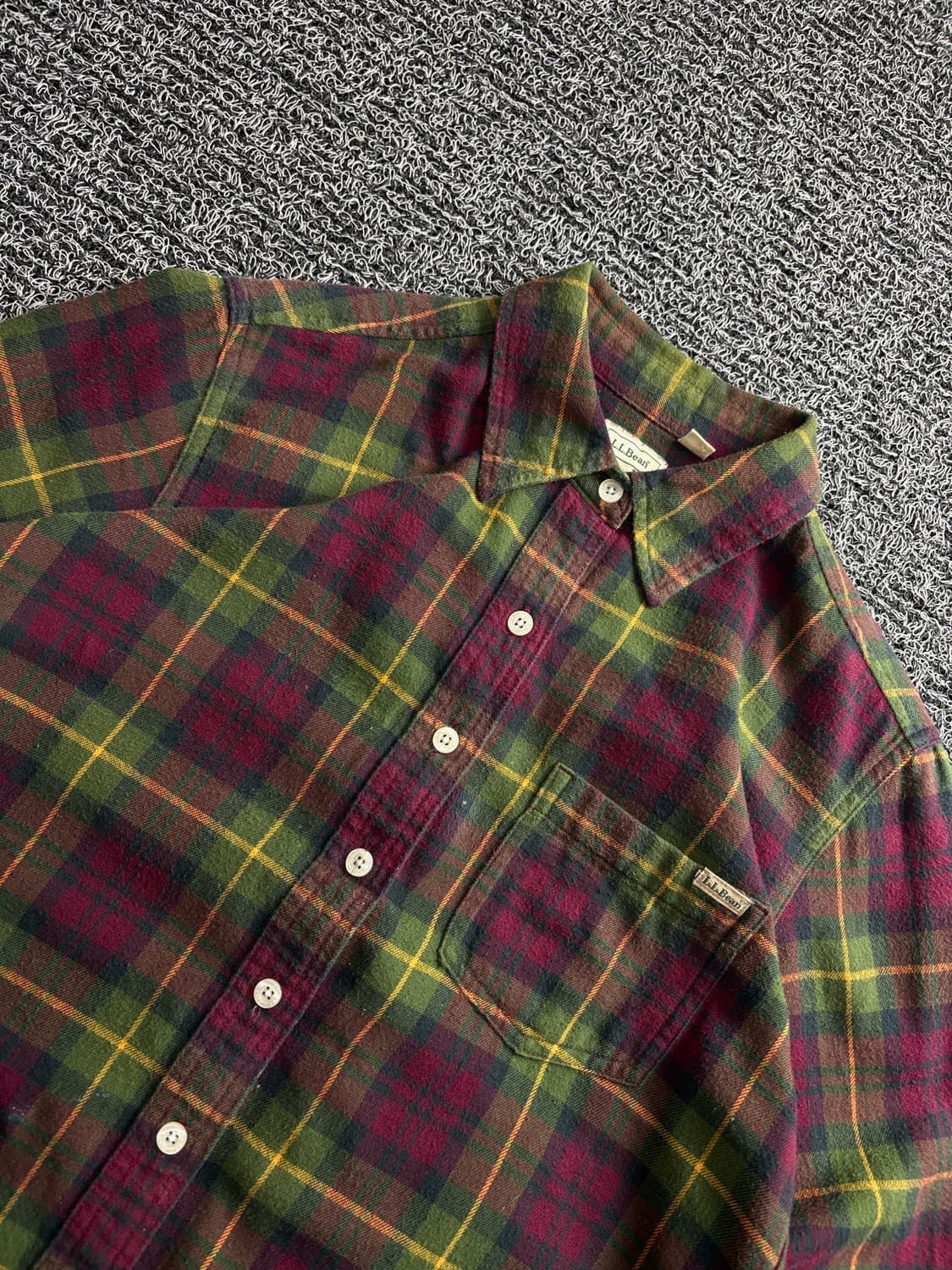 LL BEAN 엘엘빈 클래식 타탄 체크 플란넬 셔츠 4204  상품이미지3