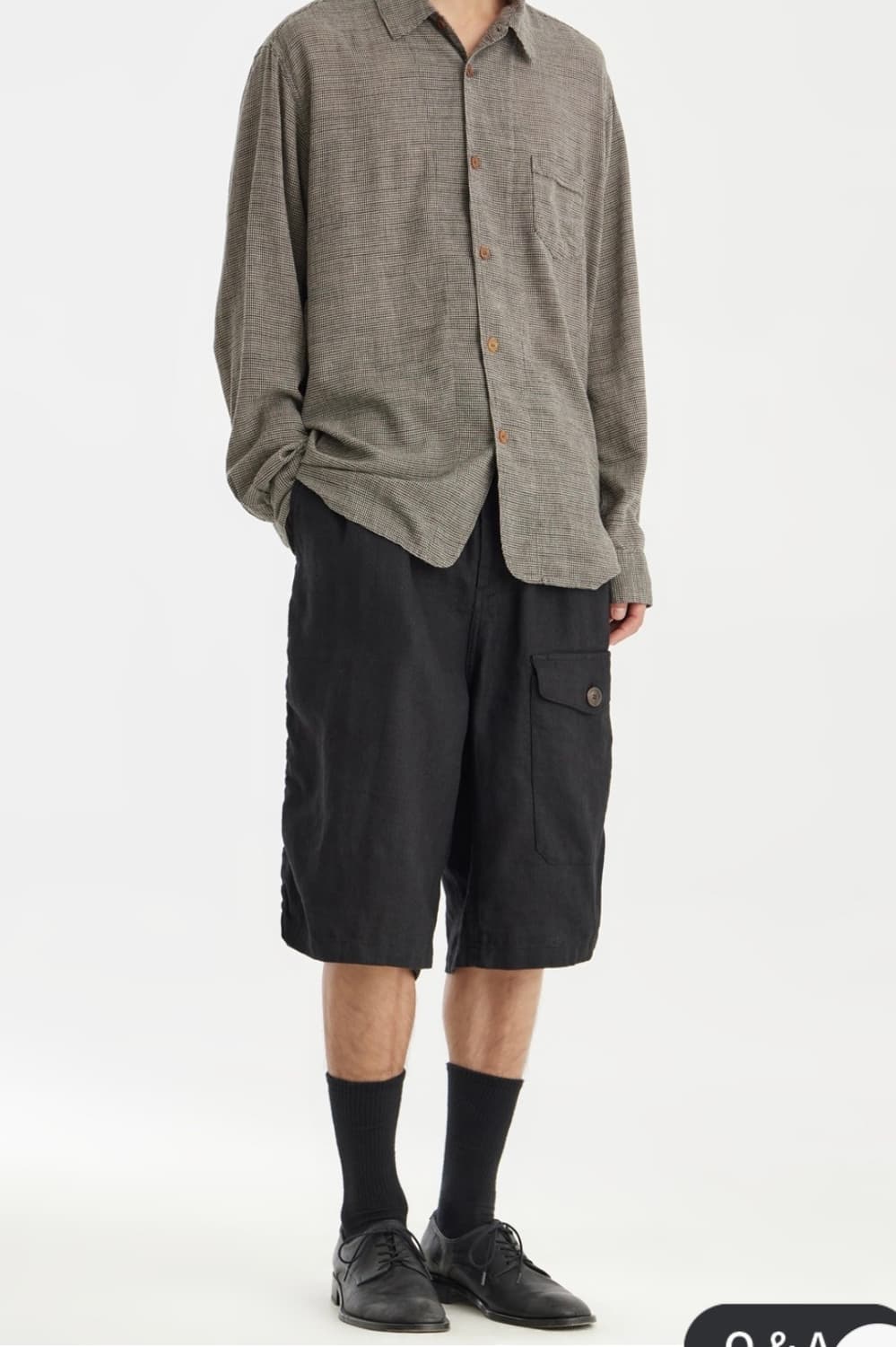 [L]워드로브41 landscape 포켓 숏츠 팬츠 블랙 상품이미지1