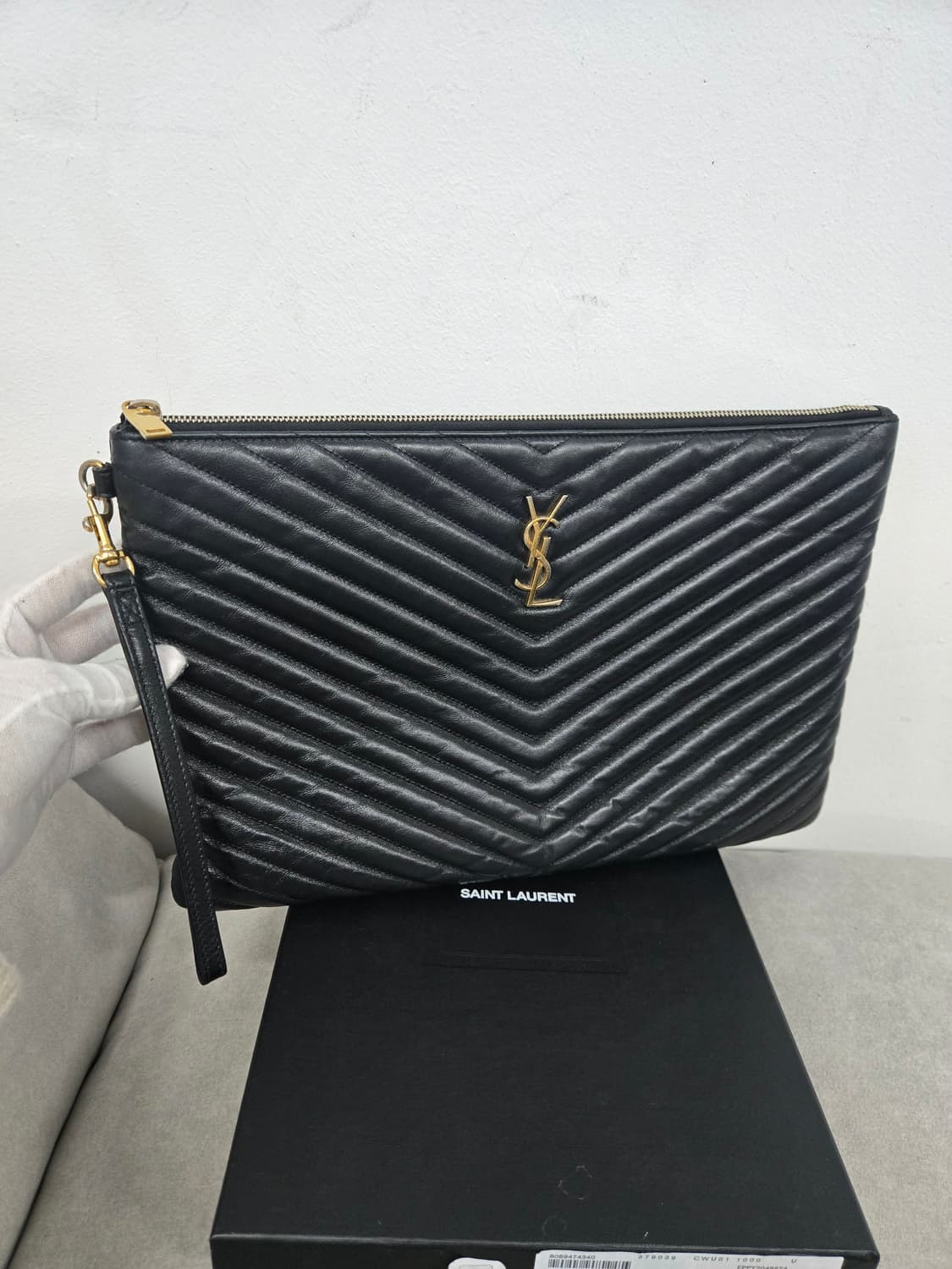 [보증서 정품] 입생로랑 마틀라세 클러치 라지 상품이미지5