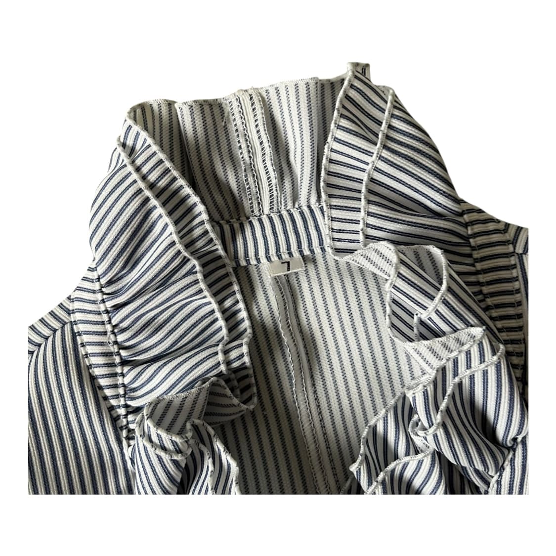 Japanese Vintage . 스트라이프 프릴 블라우스 상품이미지4