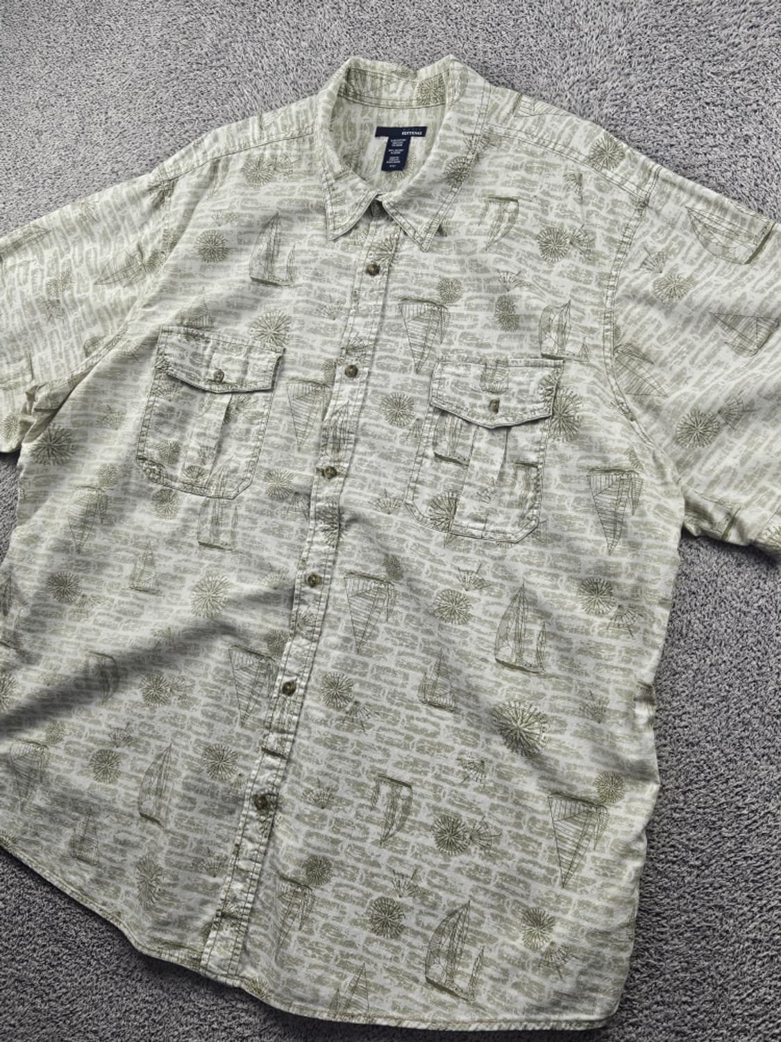 베이직 에디션 패턴 반팔 셔츠 ( 3XL ) / 12453 상품이미지4