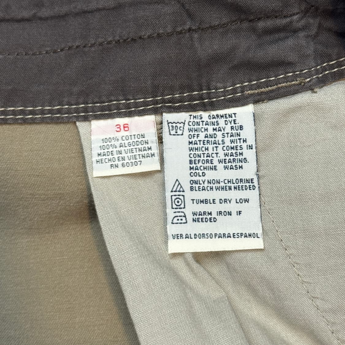 34inch) 빈티지 카고 팬츠 반바지 버뮤다팬츠 상품이미지9