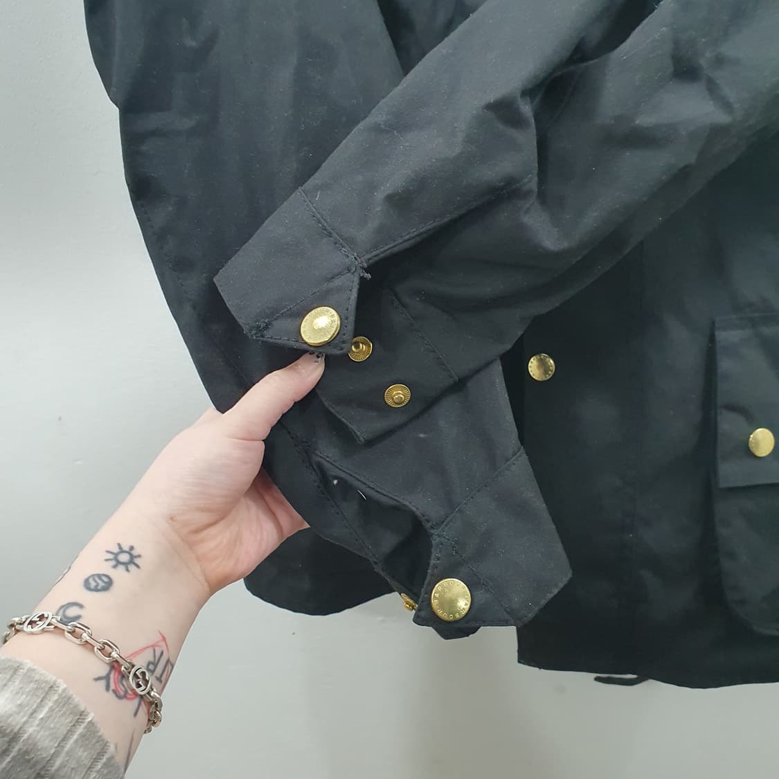 추M-L 바버 남성 블랙 인터네셔널 왁스 오리지날 자켓 상품이미지6