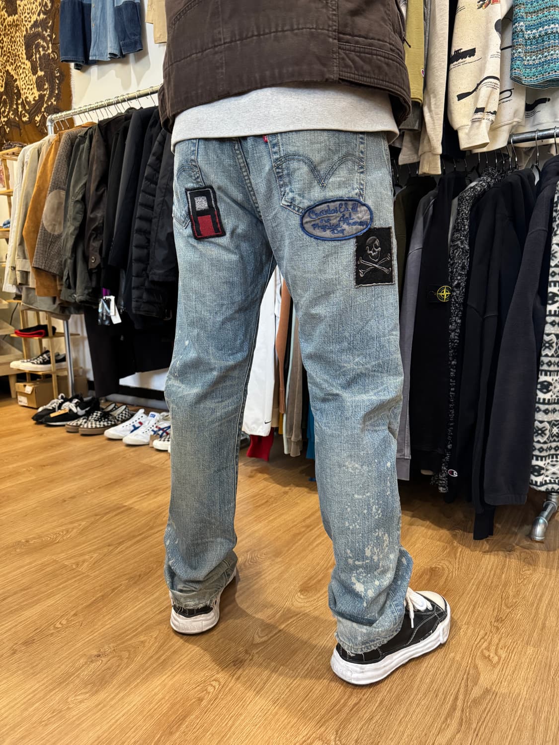 LEVIS 501 오리지널 패치 데님 팬츠 상품이미지2