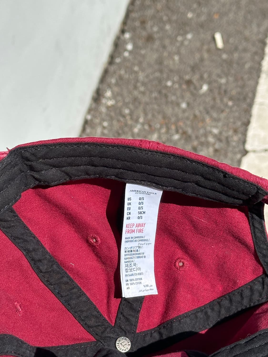 [F] 아메리칸이글 다크레드 볼캡 모자 독수리 자수 상품이미지6