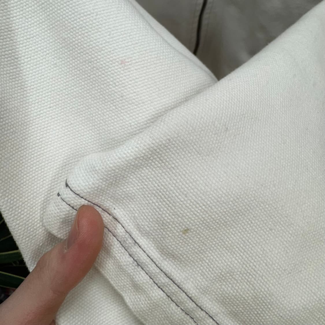 90s 리복 코튼 코치자켓 집업 원포켓 포인트 아이보리 상품이미지9