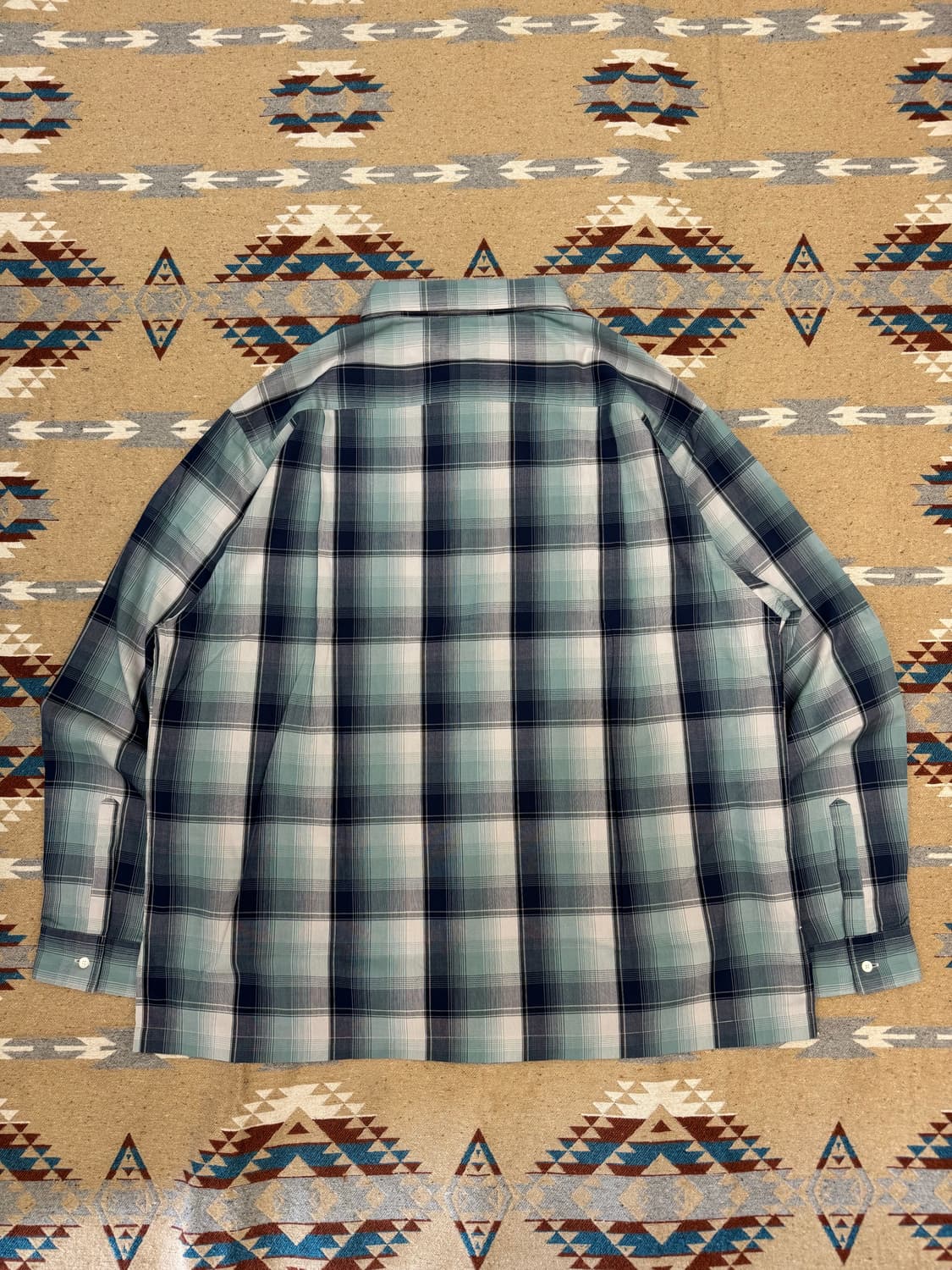 [XL][110] 나나미카 레귤러 카라 PK 셔츠 네이비x민트 상품이미지7