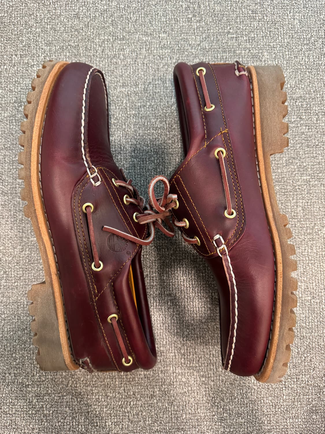 팀버랜드 어센틱 3 아이 클래식 러그 버건디 보트슈즈 11 상품이미지6