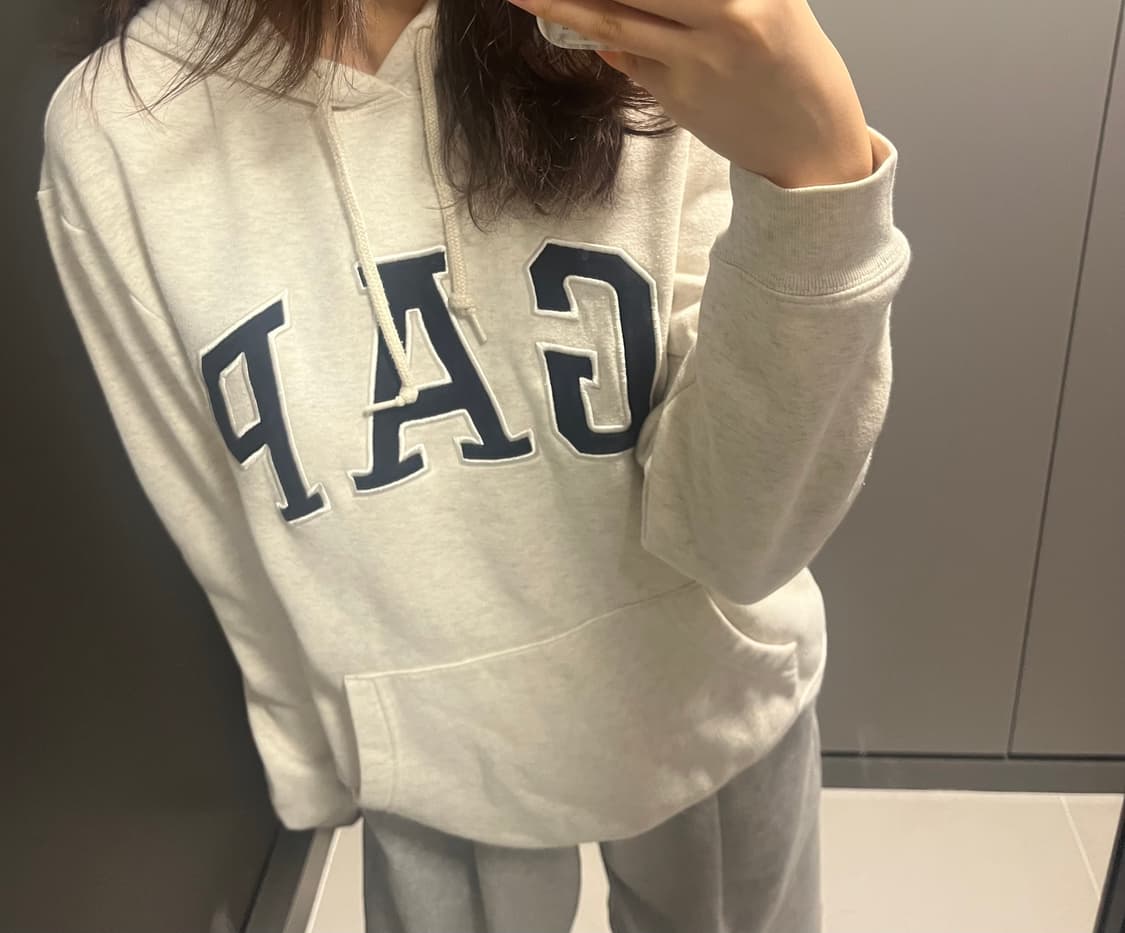 갭 오트밀 후드티 상품이미지1