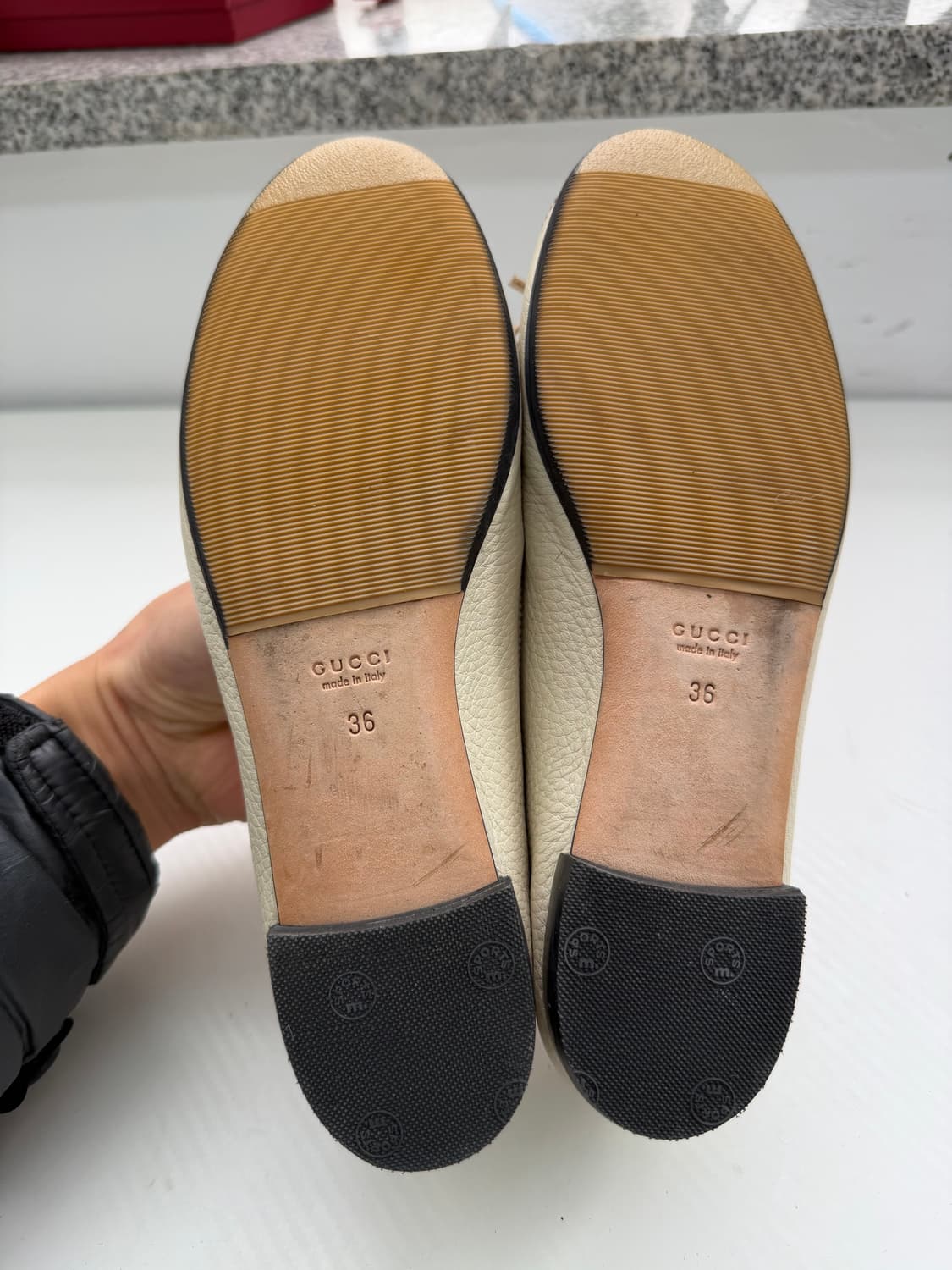 정품) 구찌 GG 캔버스 발레리나 플랫슈즈 36 상품이미지9