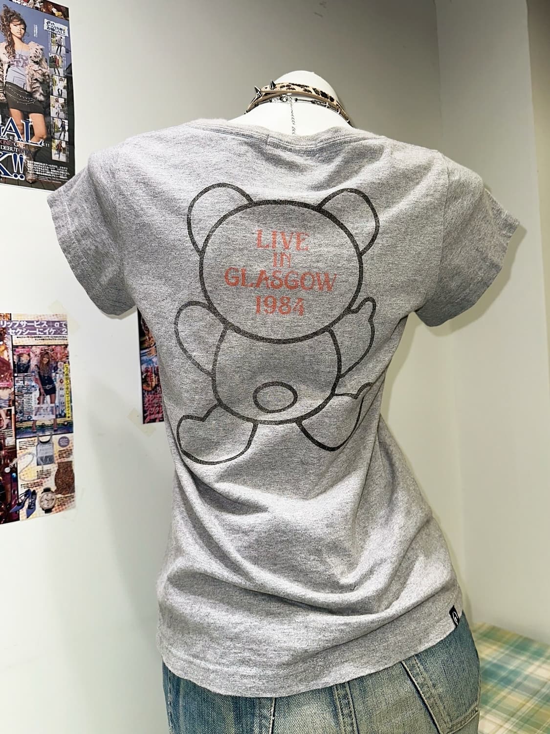 Puck Bear Gray short-sleeved t-shirt 상품이미지3