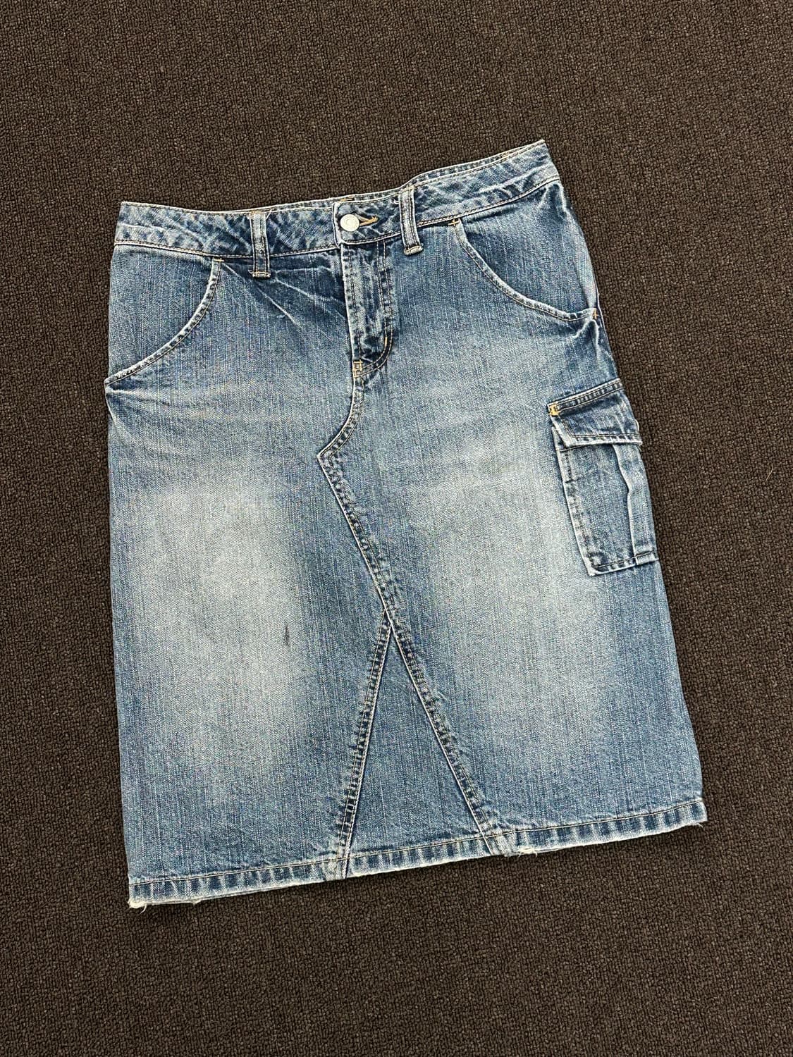 L)BEAMS BOY WEAR 빈티지 데님 스커트 상품이미지1