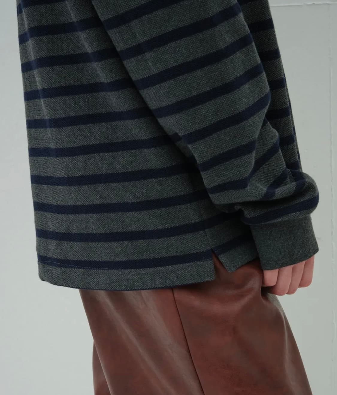 새상품)오버듀플레어 VINTAGE PIQUE T-SHIRT_STRIPE 상품이미지4