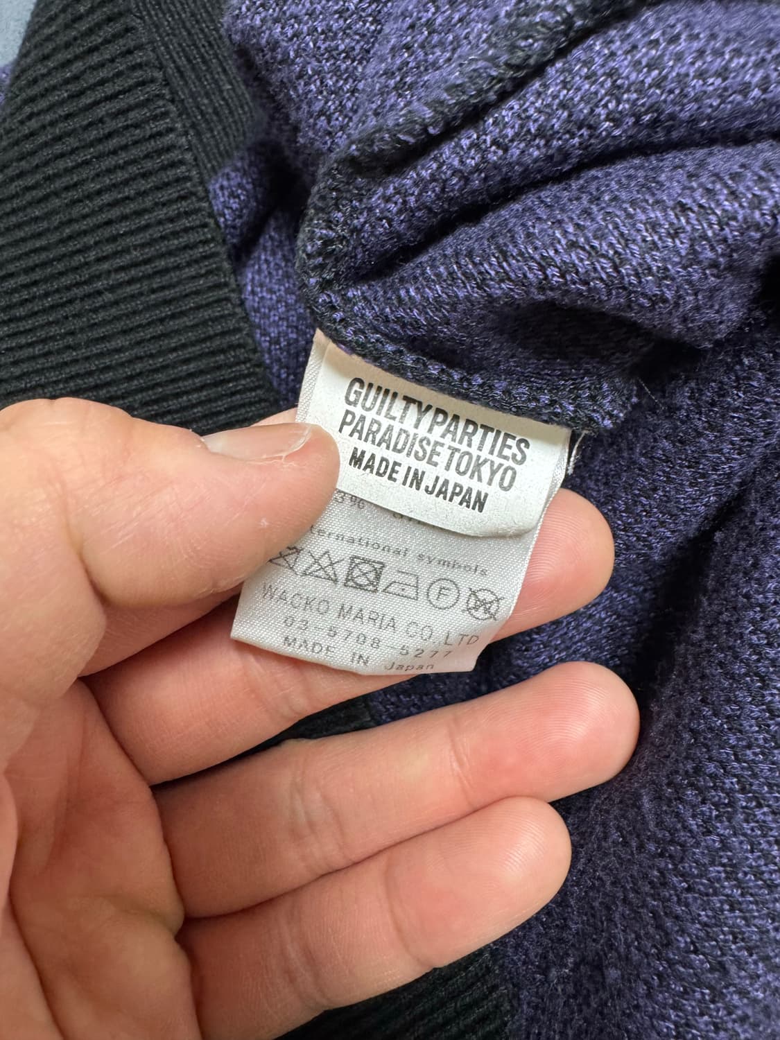 [S] 와코마리아 파이톤 폴로 니트 상품이미지4