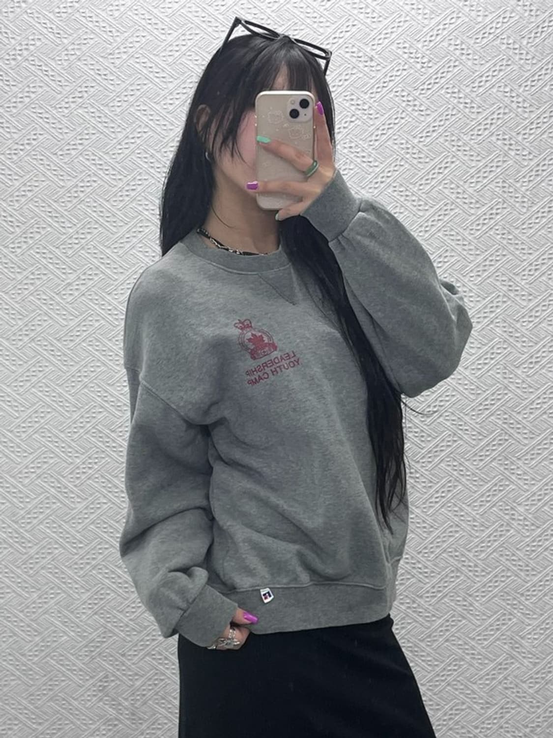 러셀 레트로 코카콜라 프린팅 맨투맨 스웻셔츠 M C07171 상품이미지1