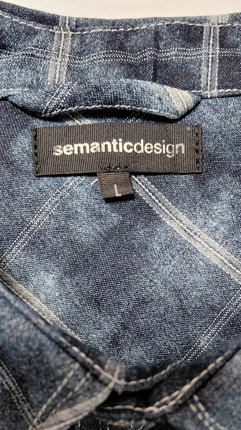 semanticdesign 데님 체크 남방 L (무료배송) 상품이미지6