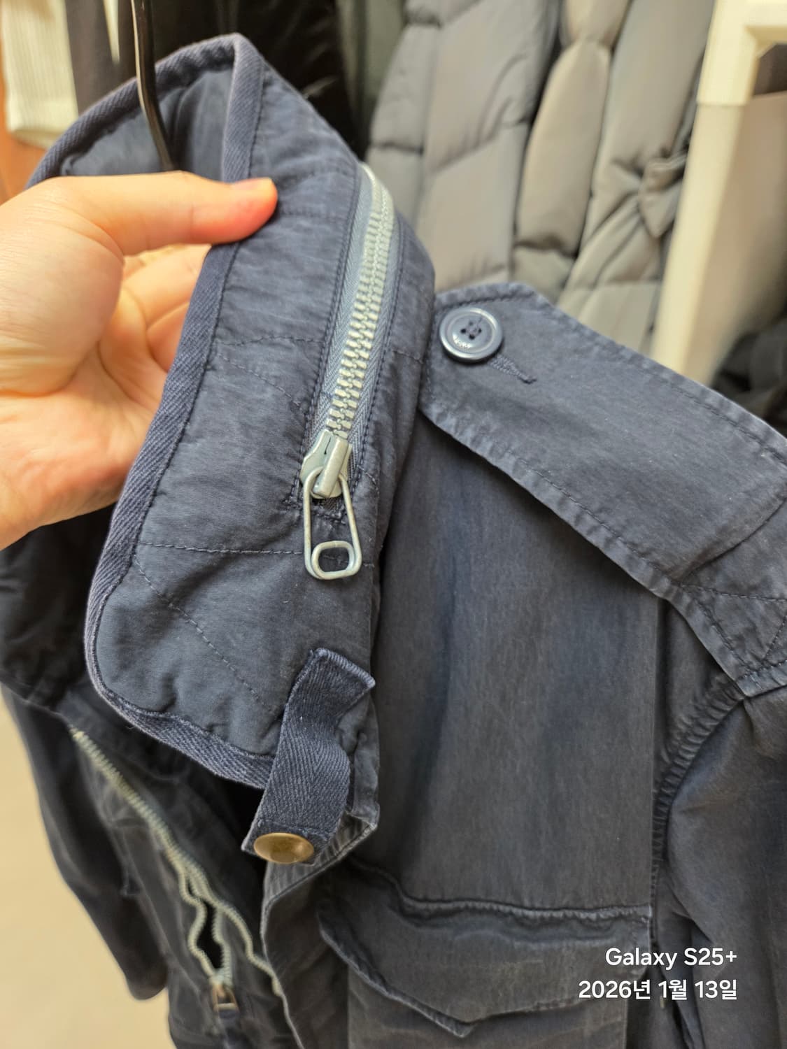 폴로 야상자켓 네이비 M사이즈 상품이미지3