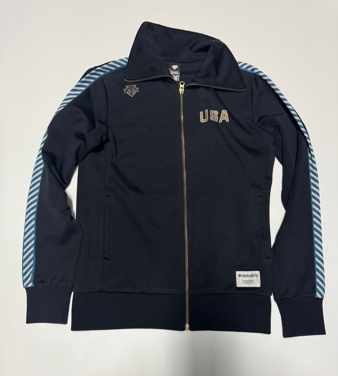 데상트 USA 트랙 빈티지 집업 져지 자켓 상품이미지1