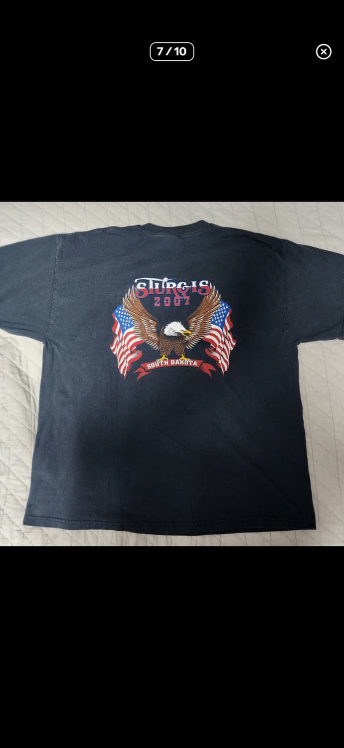 [2XL] OOs 잭다니엘, 할리데이비슨 오마주 사우스다코타 티셔츠 상품이미지7