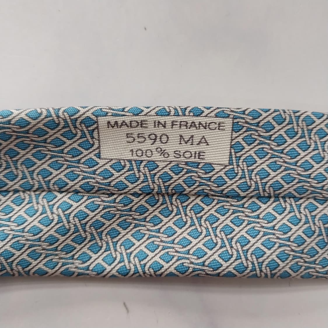 에르메스 실크 H 패턴 넥타이 9.4cm A+등급 K2117 상품이미지10