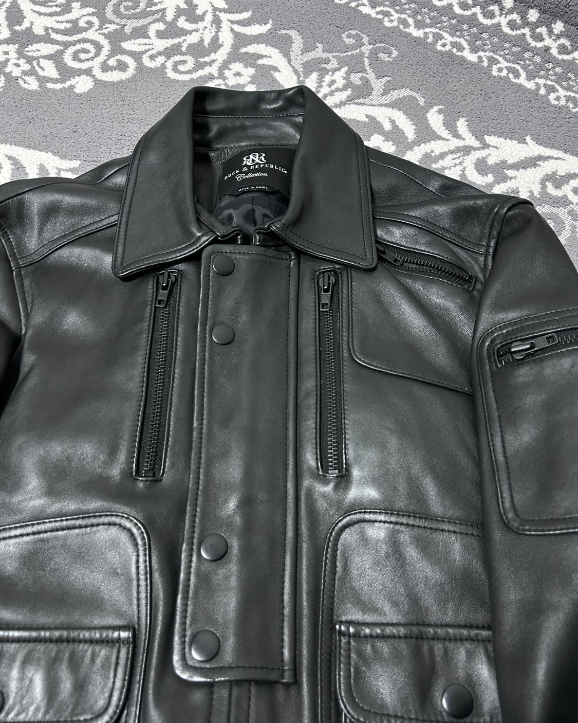 Rock&Republic 레더 판넬 자켓 상품이미지3