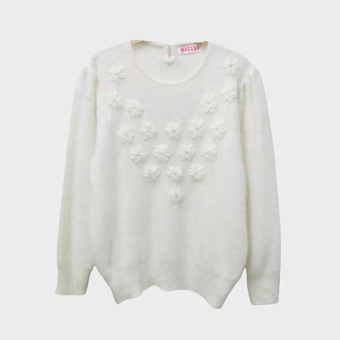 WHEEUP  울 혼방 히메갸루 플라워 니트 62453 상품이미지1