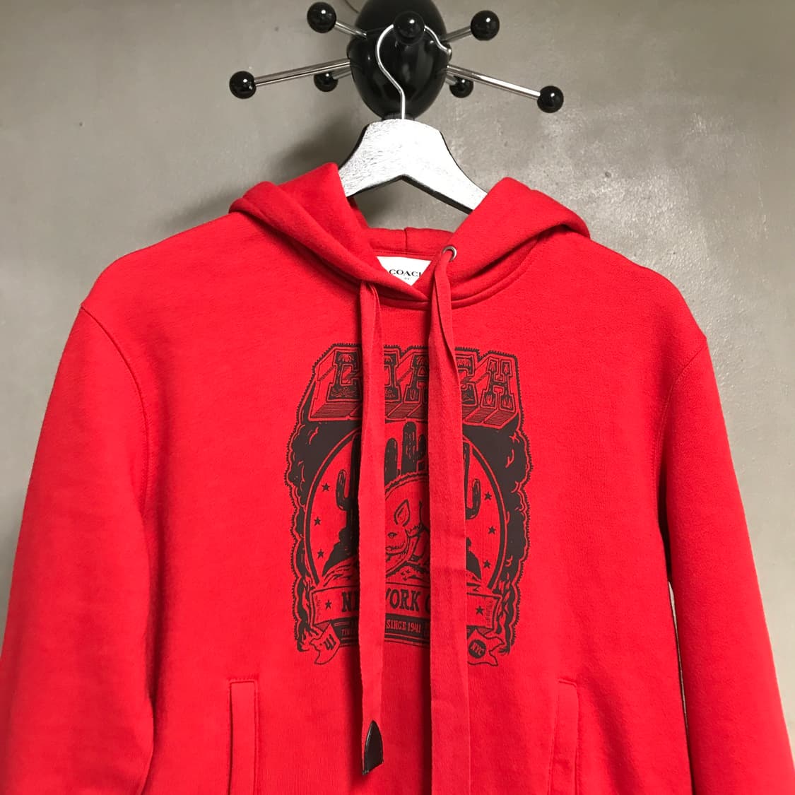 COACH 코치 후드티 레드 XS(W) 상품이미지2