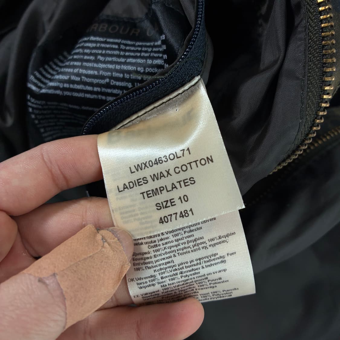 Barbour  바버 클래식 투웨이 비드넬 왁스 자켓  상품이미지9