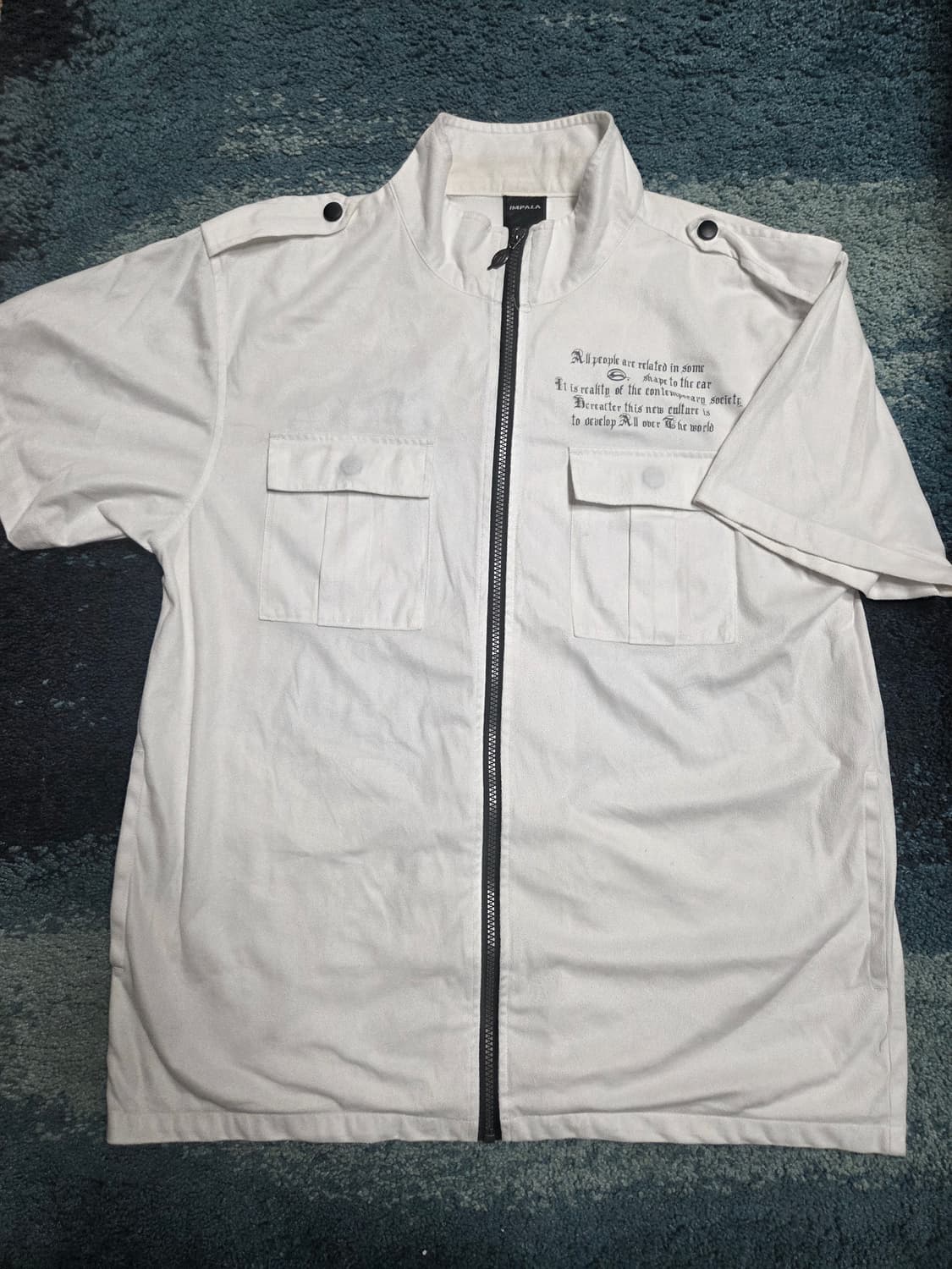 (택포)Impala Poem Double Pocket Zip Shirt 상품이미지1