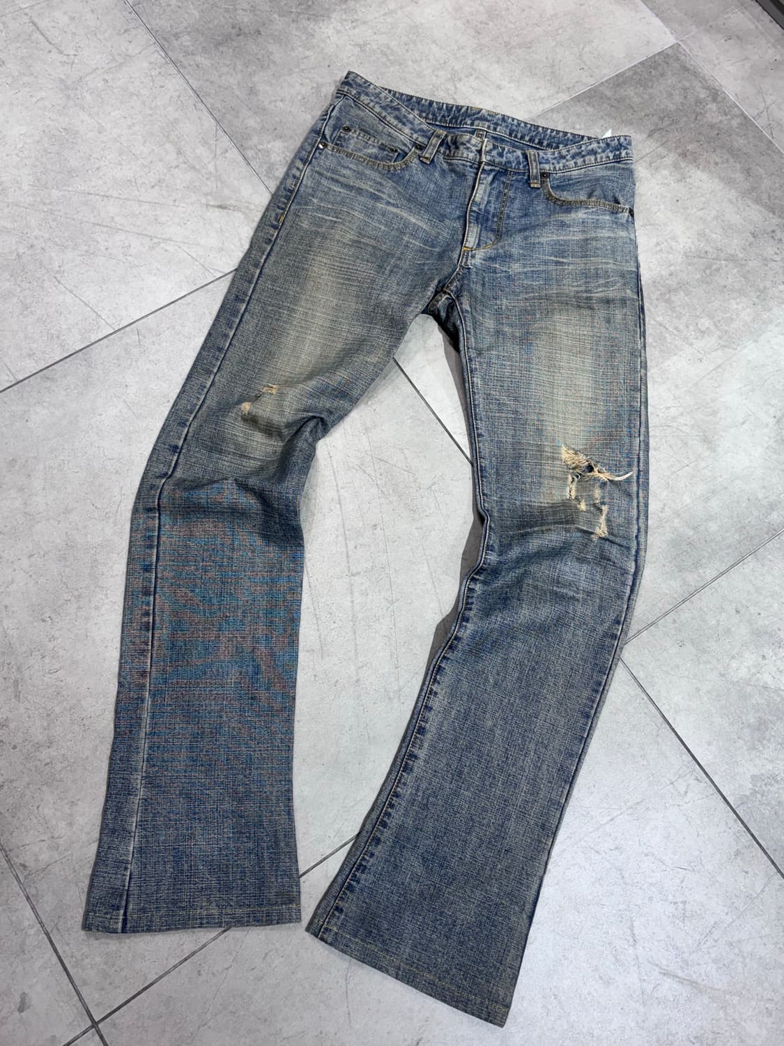 Katharine Hamnett 워싱 데님 팬츠 바지 상품이미지1