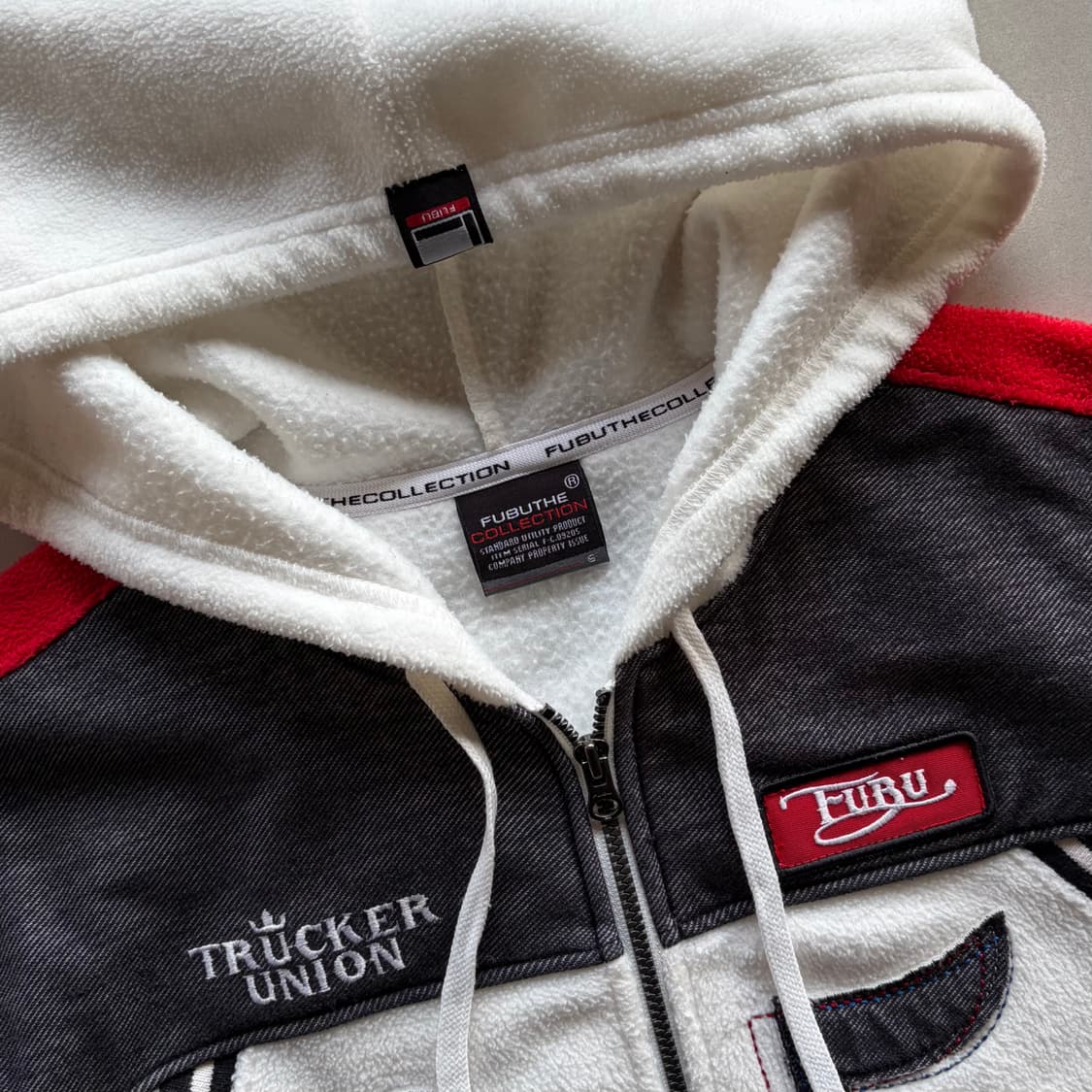 [S]FUBU 후부 y2k 레이싱 플리스 후드집업 상품이미지7