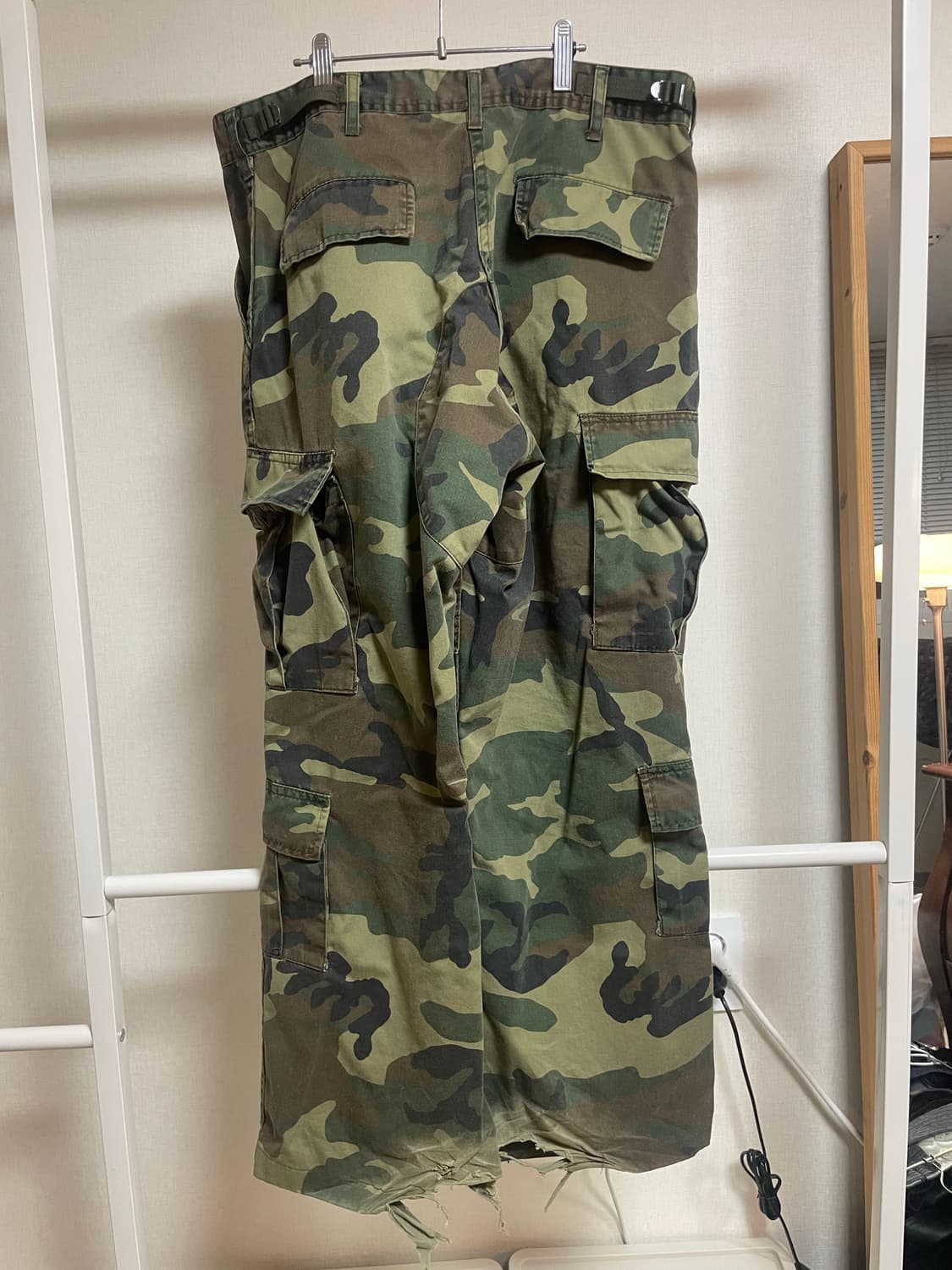 빈티지 워시드 카모 카고 팬츠  상품이미지2