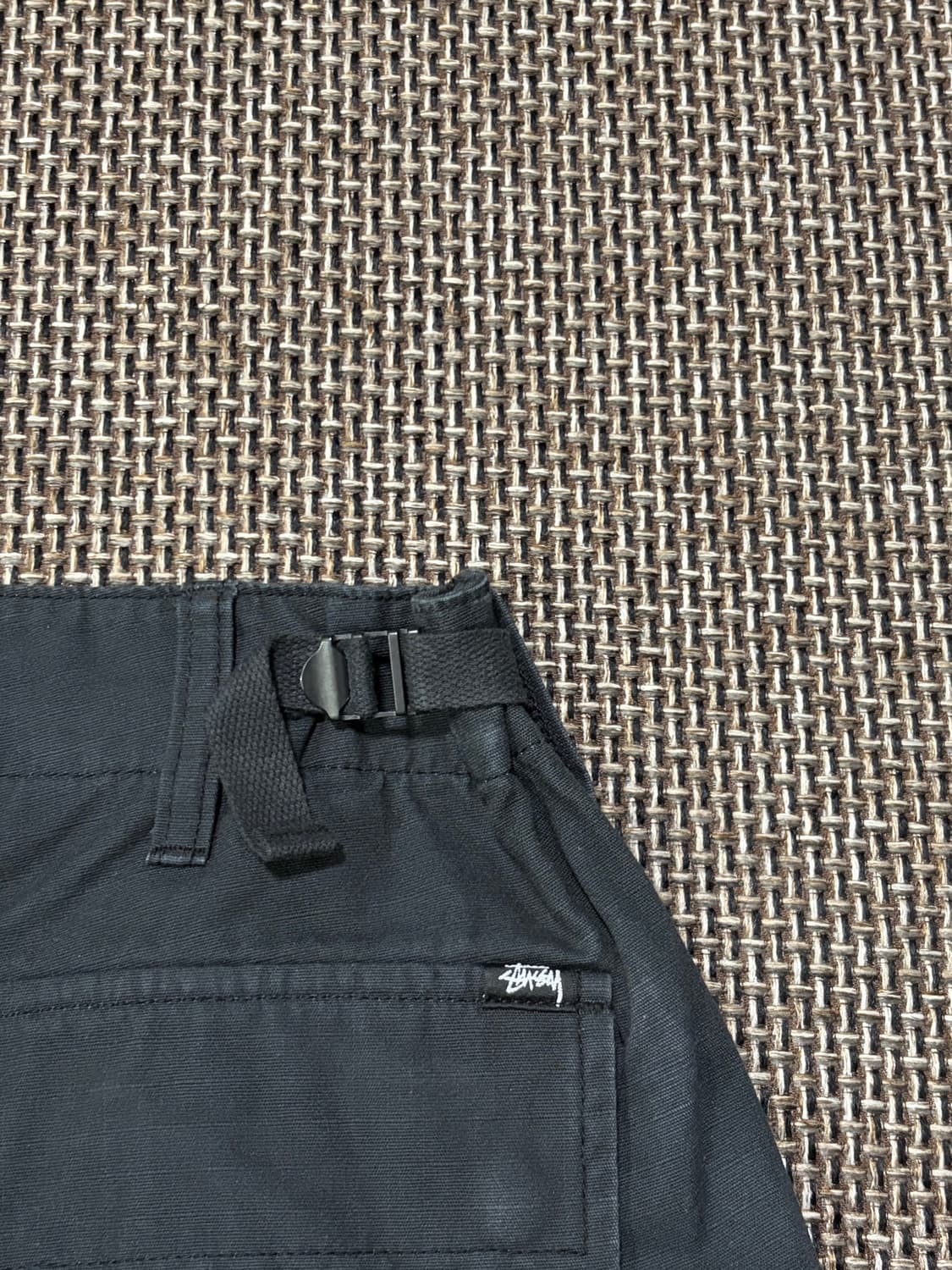 스투시 립스탑 카고 워크 팬츠 블랙 상품이미지8