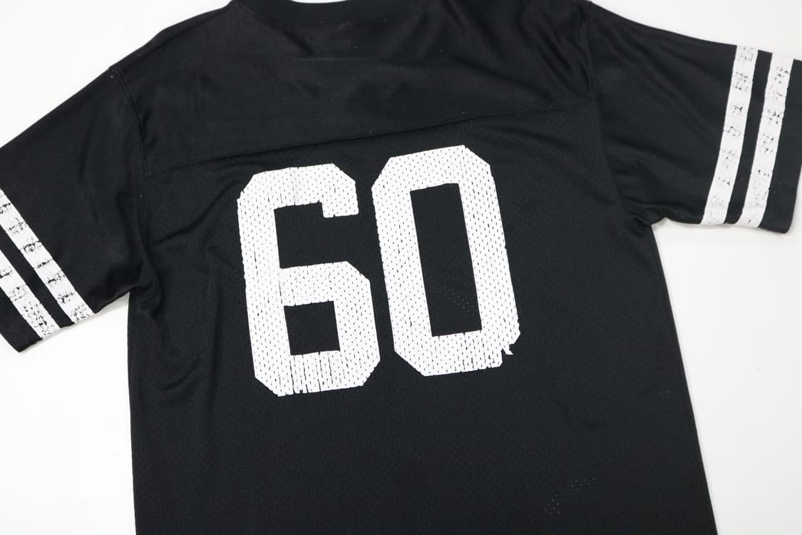 NFL 레이더스 빈티지 크랙 프린트 메쉬 저지 반팔 티셔츠 (M) 상품이미지8