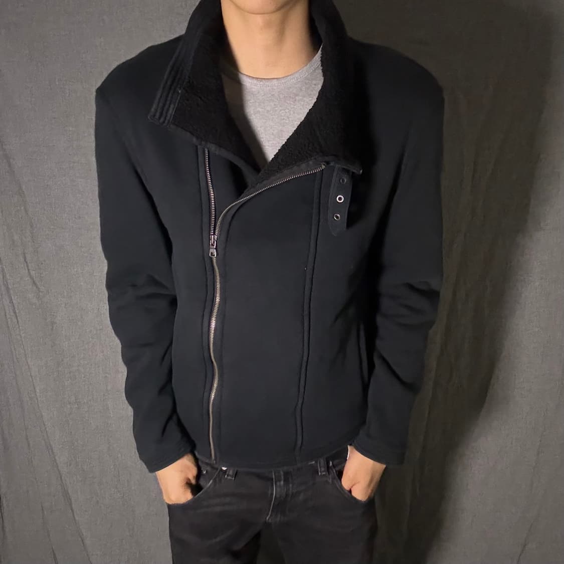 아르마니 익스페인지 무스탕 자켓 상품이미지1