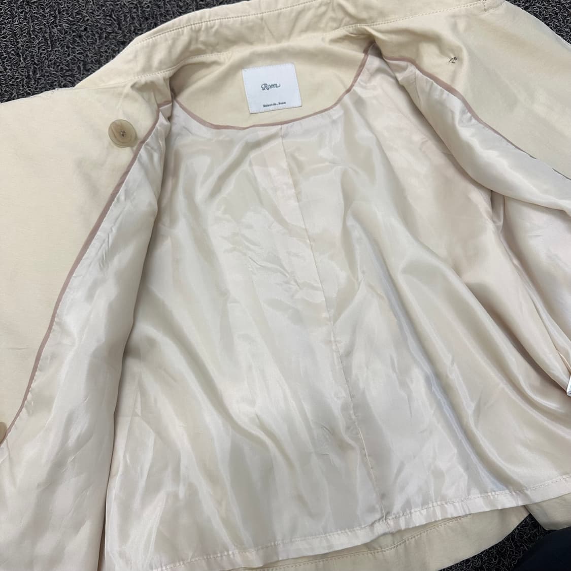 Roem 로엠 여성 트렌치 자켓 아이보리 S 상품이미지8