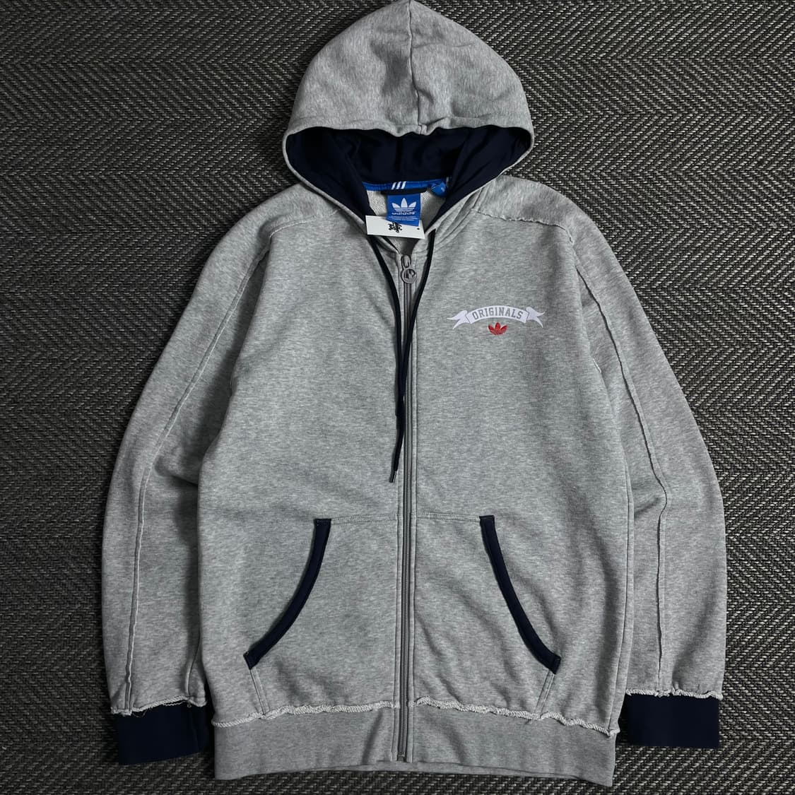 아디다스 오리지널 빅로고 박시핏 트랙 후드집업o 3734 상품이미지2