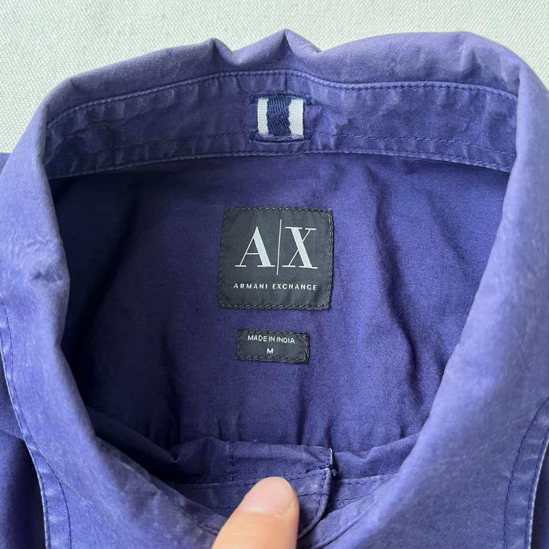 아르마니 익스체인지 퍼플 유틸리티 셔츠 상품이미지5