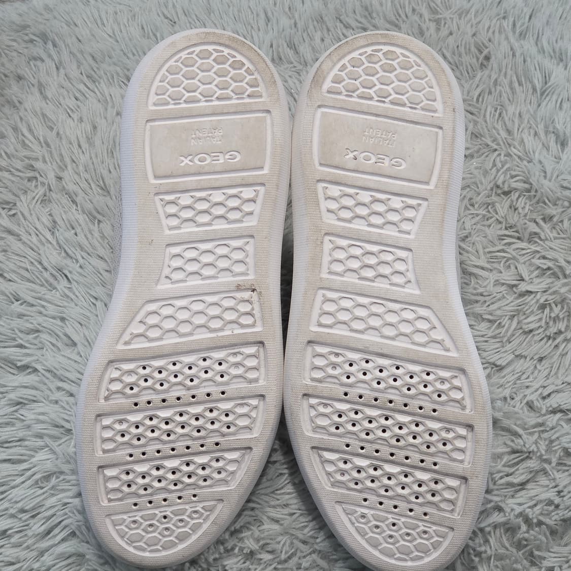 7a-9:제옥스 여성 화이트 가죽 스니커즈(36 EU / 230 mm) 상품이미지9