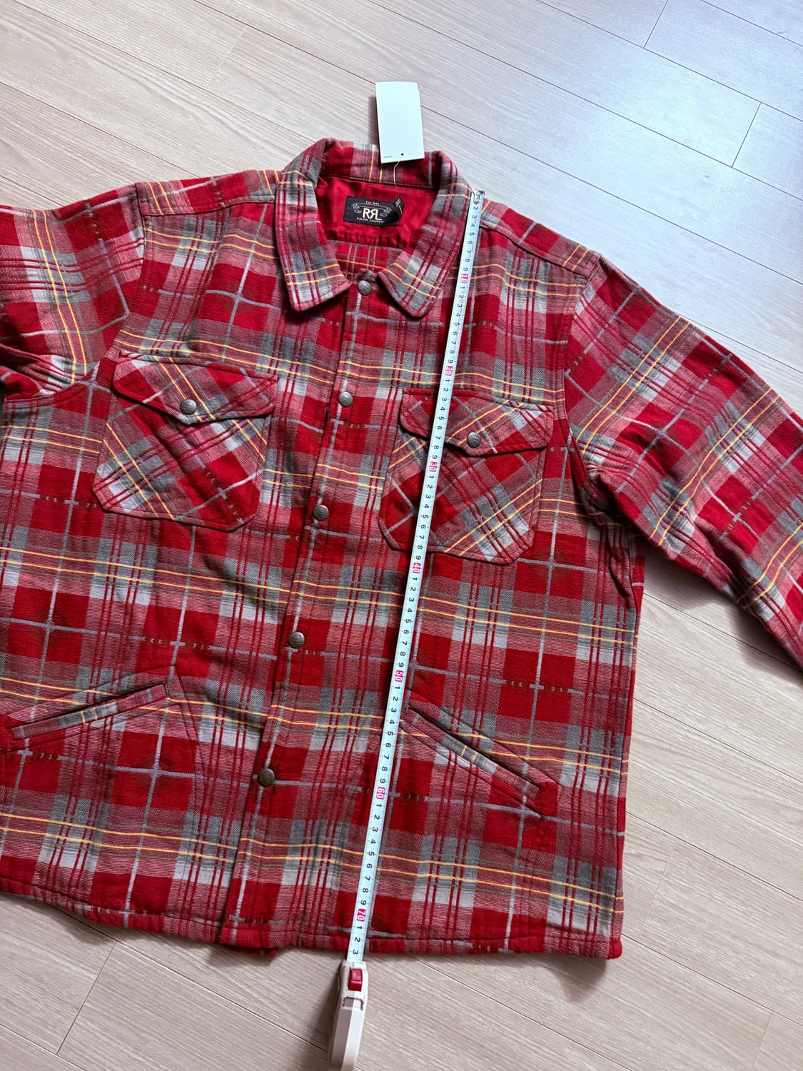 rrl 더블알엘 나바호 체크 셔츠 자켓 xl 택채 새상품 상품이미지9