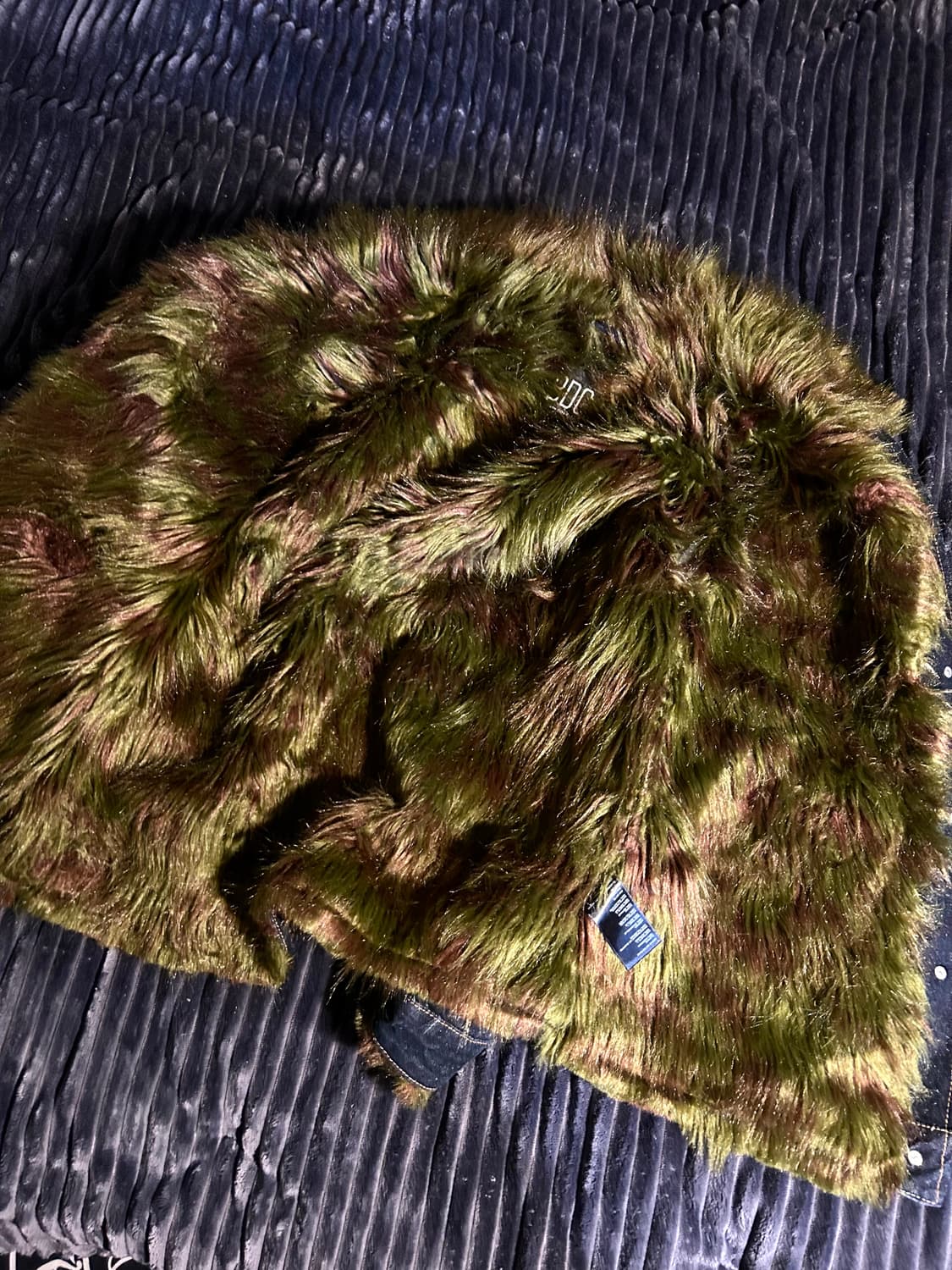 Fur Detail Denim Trucker Jacket 상품이미지4