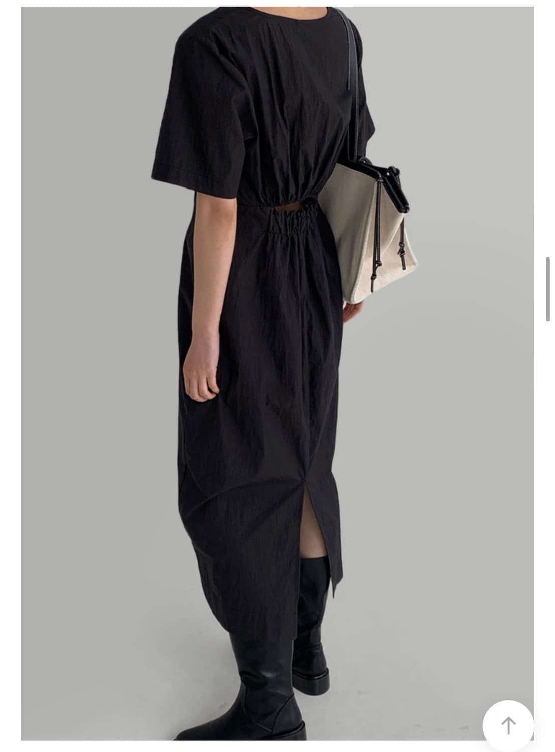 라룸 오픈원피스 블랙 상품이미지3