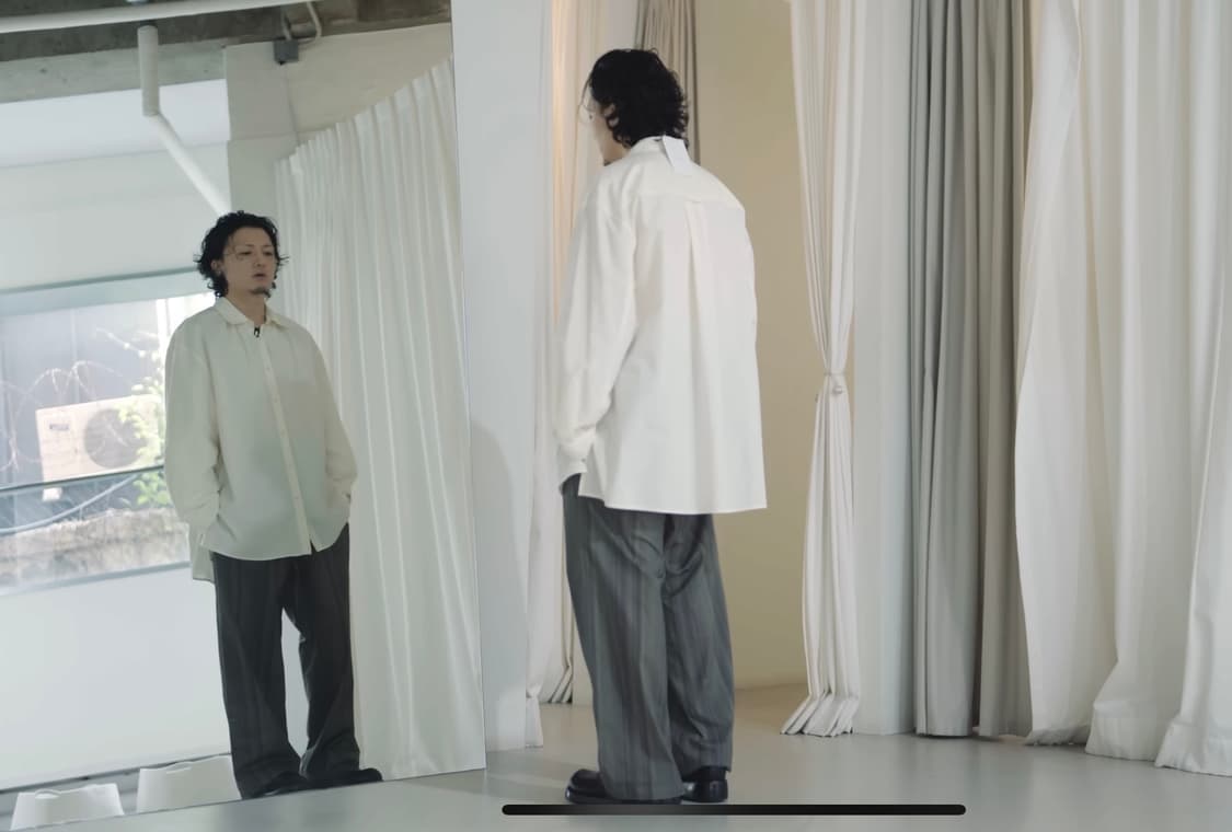 아모멘토 셔링 셔츠 아이보리 상품이미지1