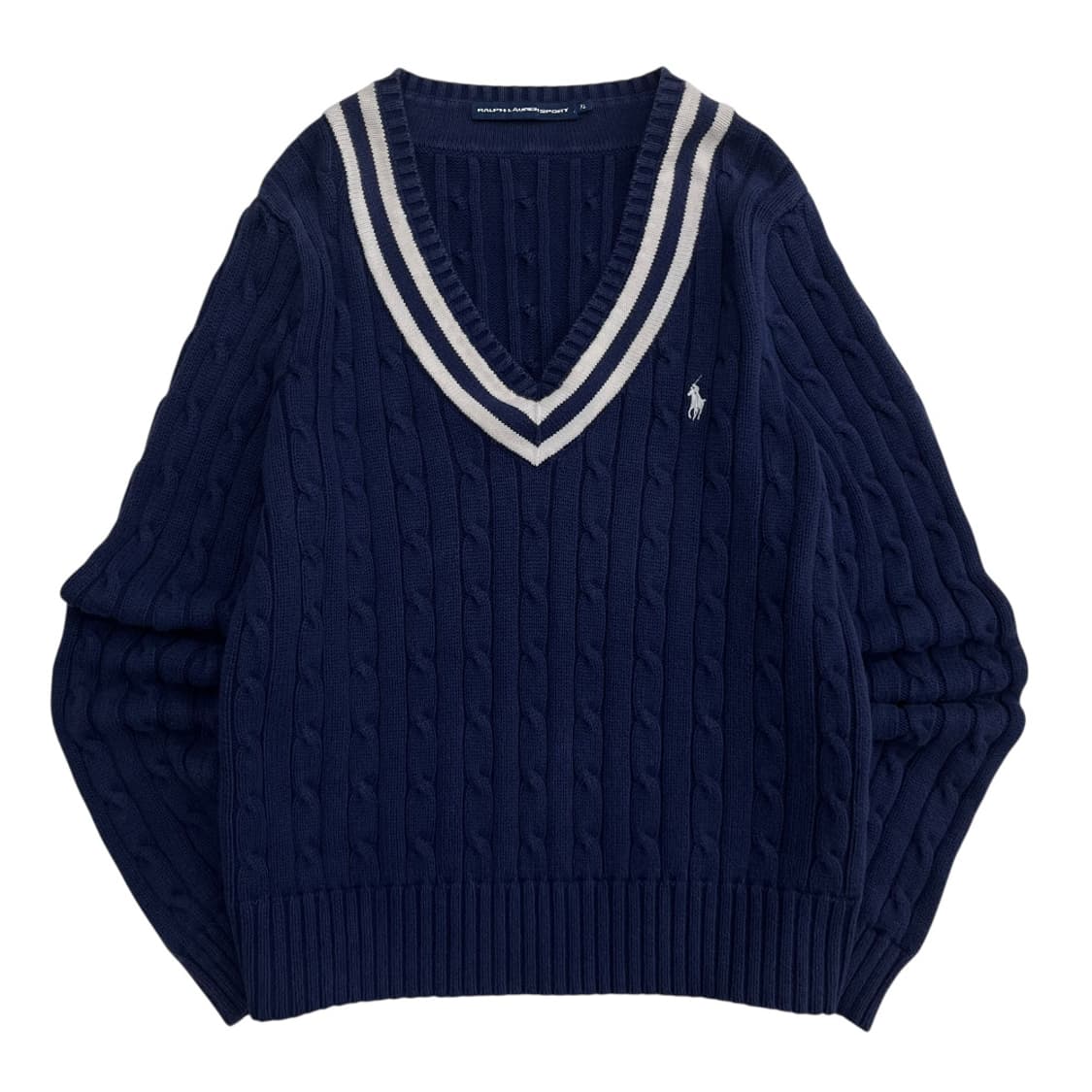 폴로 랄프로렌 화이트포니 네이비 크리켓 니트 xl 상품이미지2