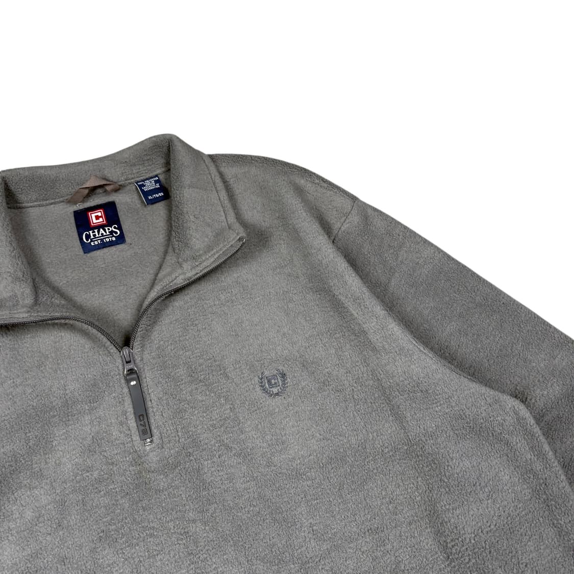 챕스 그레이컬러 하프집 플리스 상품이미지2