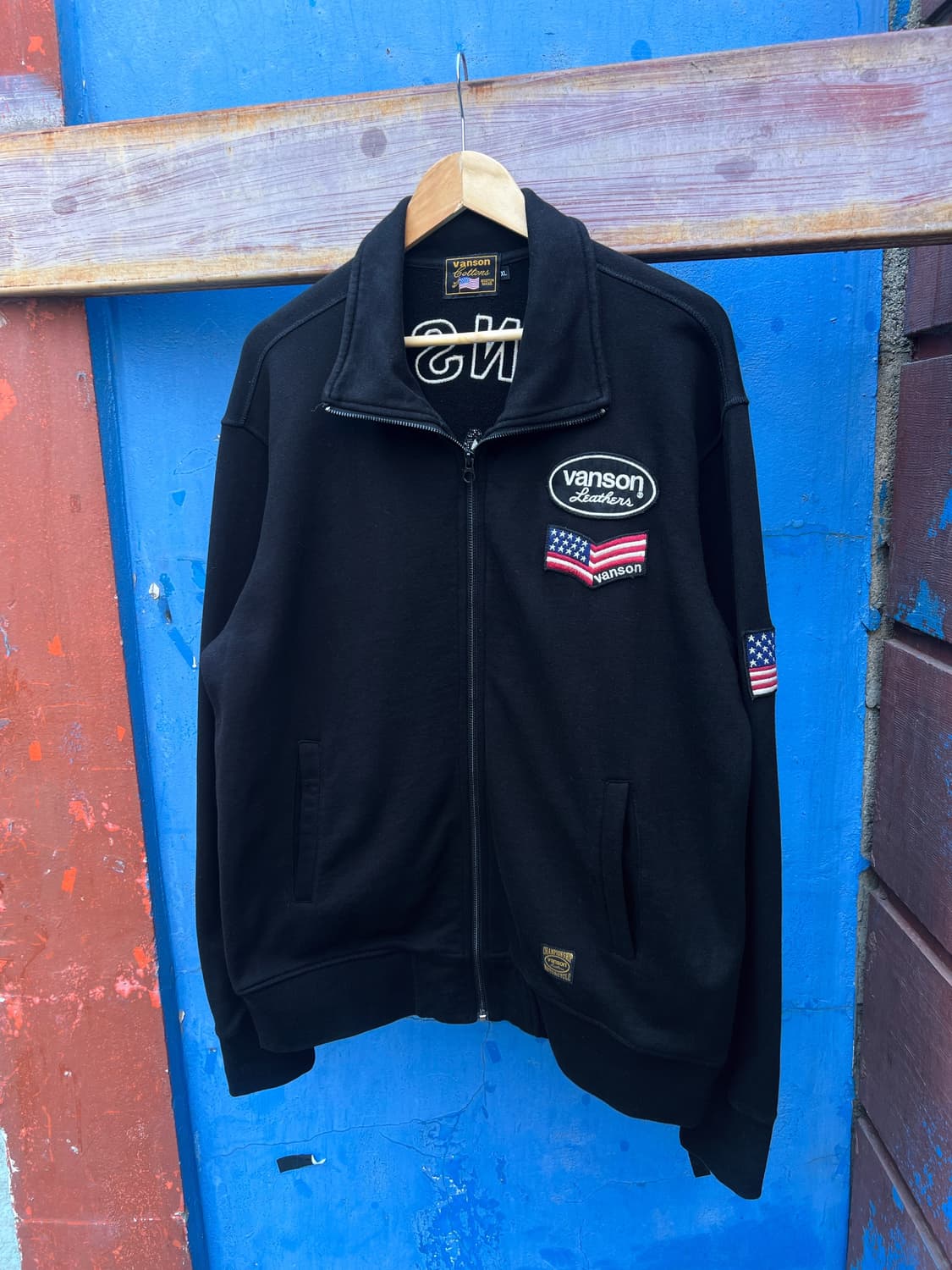 Vanson Leather Cotton Zip up 상품이미지2