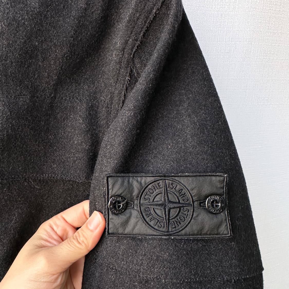 스톤아일랜드 쉐도우프로젝트 Fall 2009 울혼방 자켓 차콜 95(S) 상품이미지6